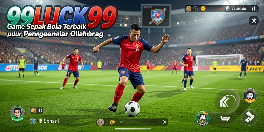 Tampilan gameplay seru di 99LUCK99 dengan aksi sepak bola yang mendebarkan.