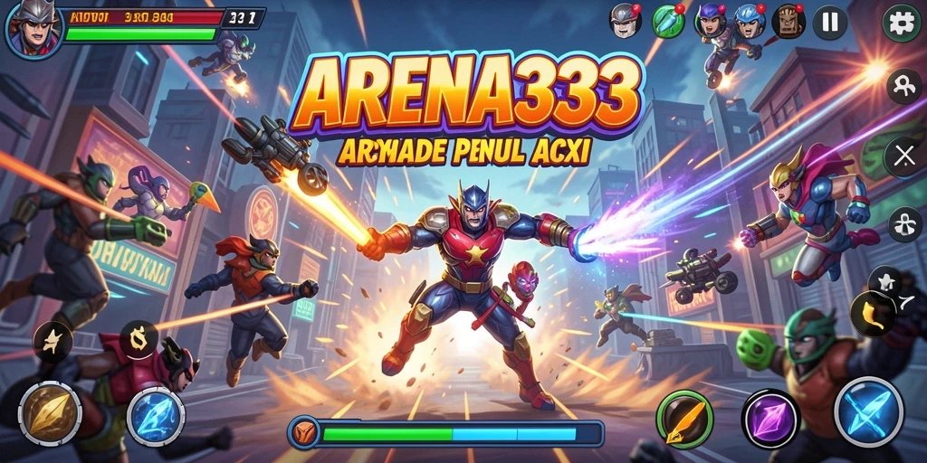 Tampilan seru gameplay ARENA333 dengan aksi cepat dan menarik.