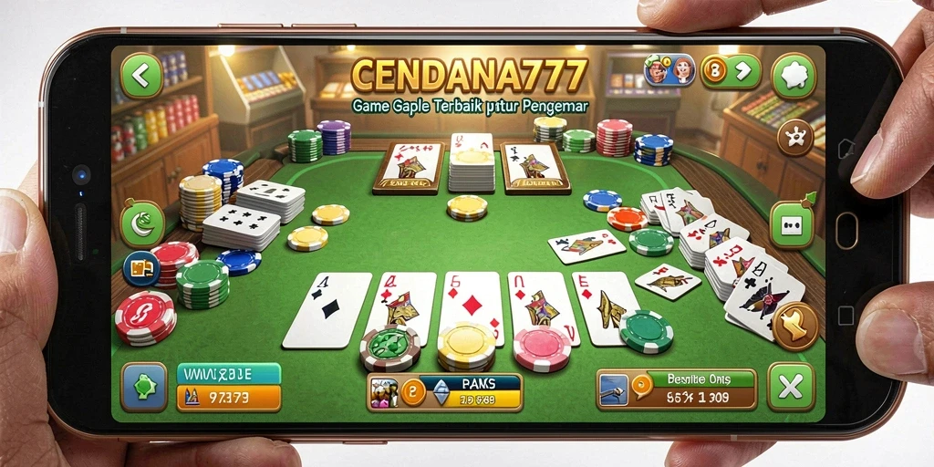 Tampilan gameplay seru dari permainan Gaple di CENDANA777.