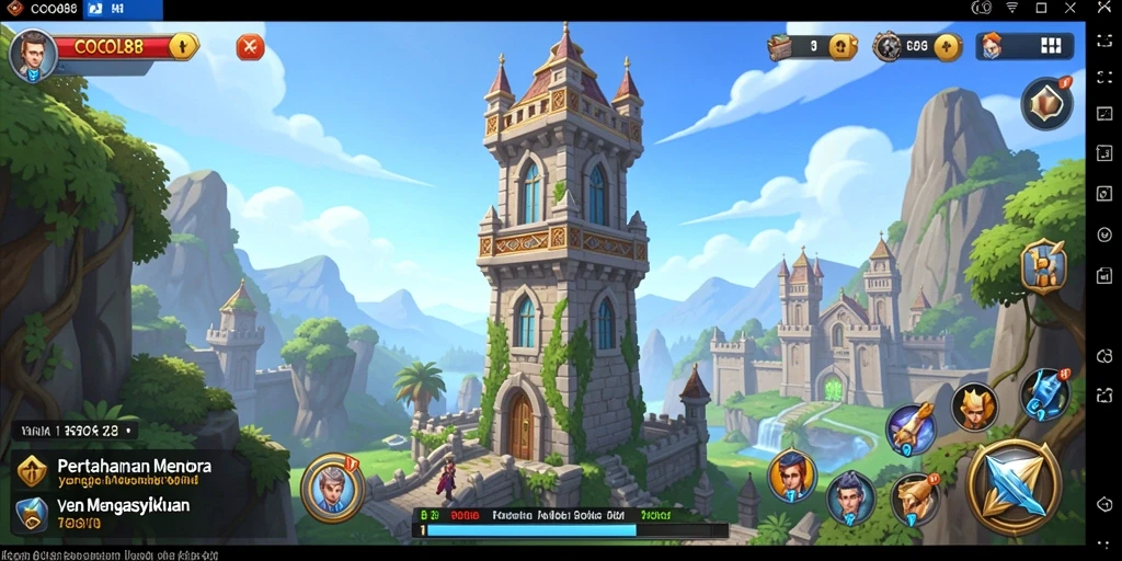 Gameplay COCOL88 dengan strategi Tower Defense yang seru.