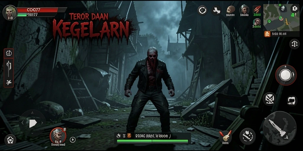Gameplay COO77 menampilkan kegelapan dan ketegangan yang mengerikan.