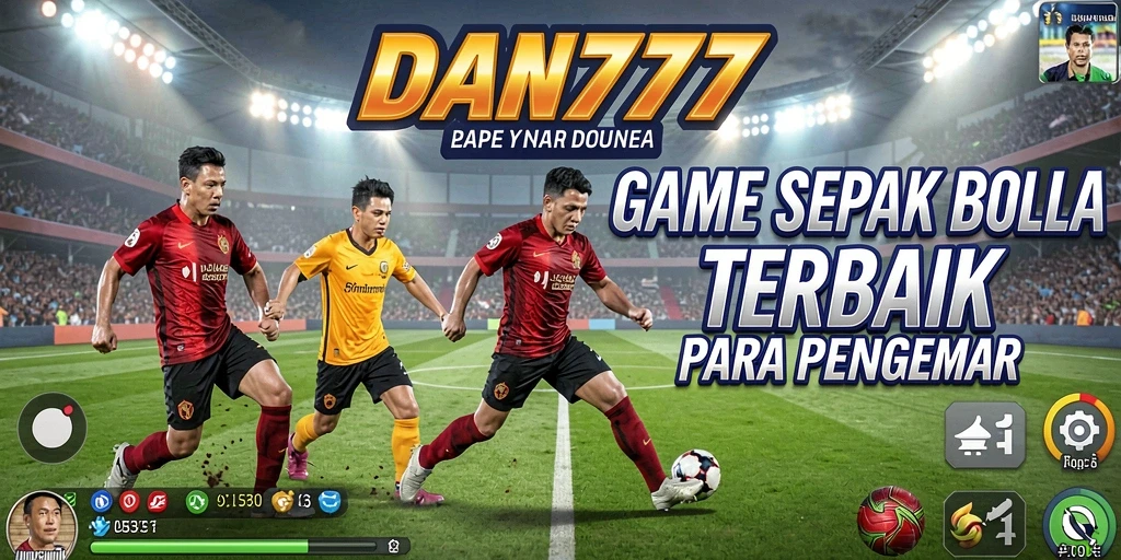Screenshot utama DAN777 menampilkan aksi gameplay Sepak Bola yang seru.