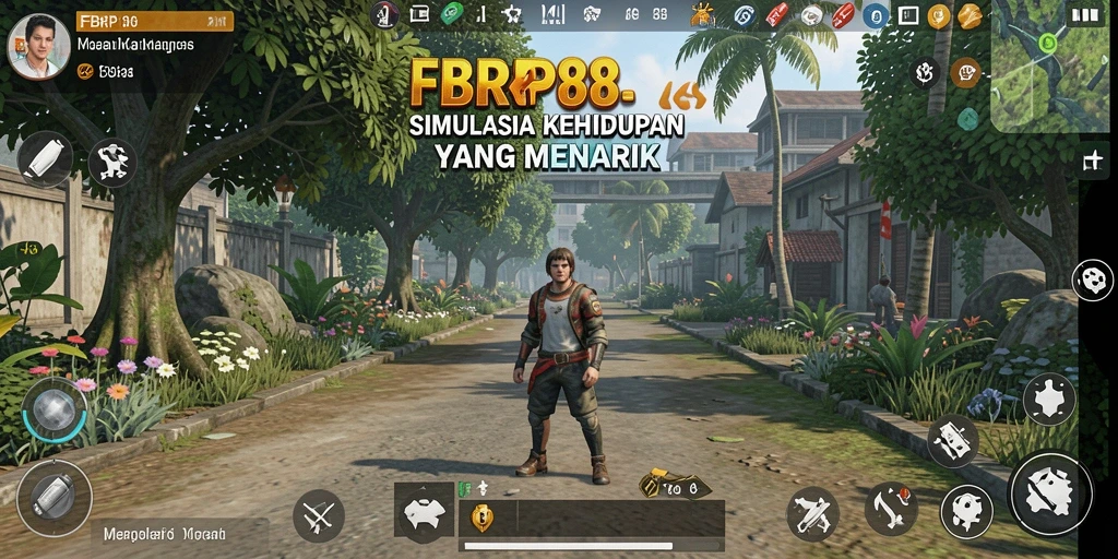 Tampilan gameplay menarik dari FBRP88 dalam simulasi kehidupan.