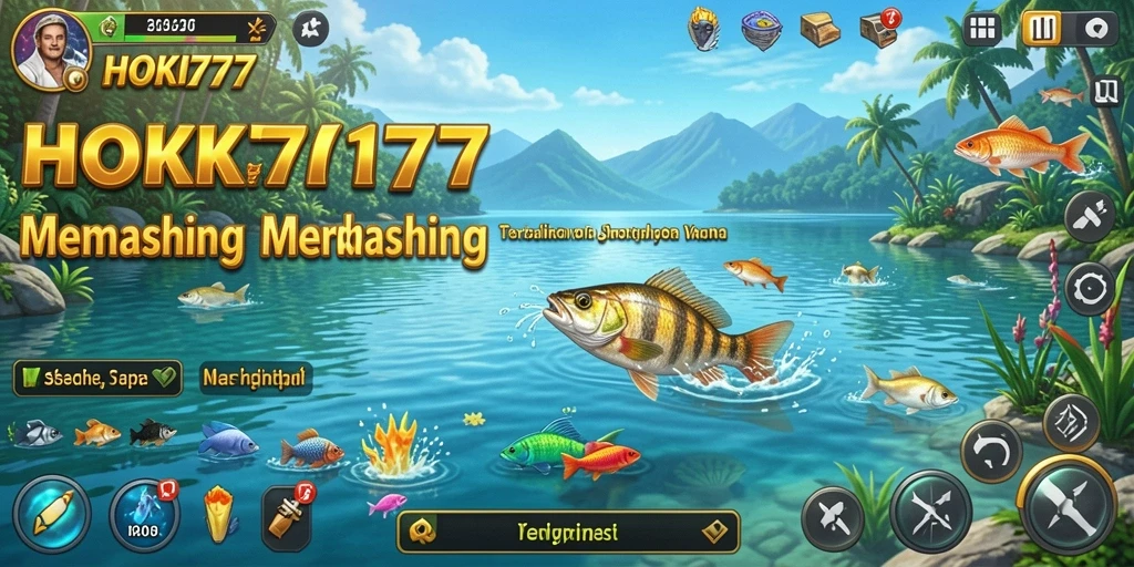 Gameplay menarik dalam HOKI777 dengan suasana memancing yang menawan.
