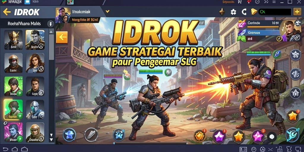 Tampilan gameplay <strong>IDROK</strong> yang menegangkan dan penuh strategi.