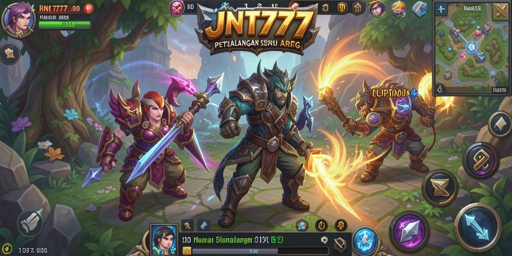 Tampilan menarik dari gameplay ARPG JNT777 yang mendebarkan.