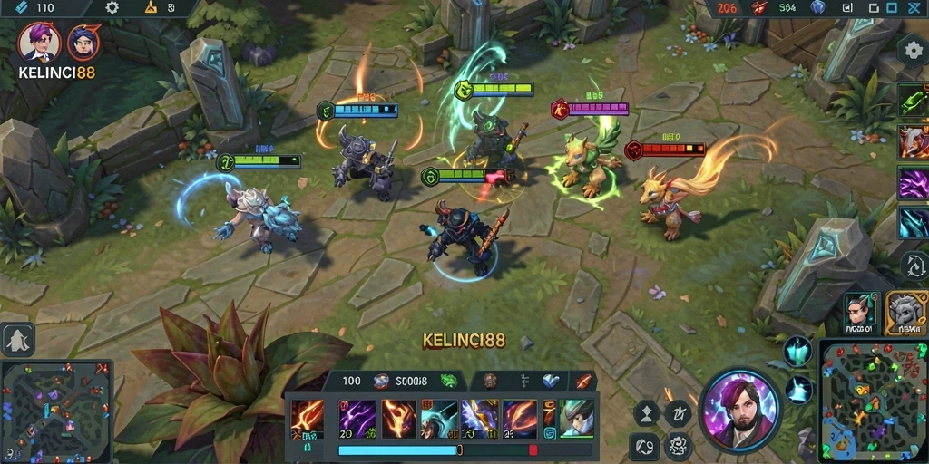 Tampilan gameplay KELINCI88 yang menegangkan dan strategis.