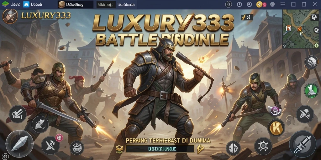 Screenshot gameplay <strong>LUXURY333</strong> menampilkan intensitas pertempuran Battle Royale.