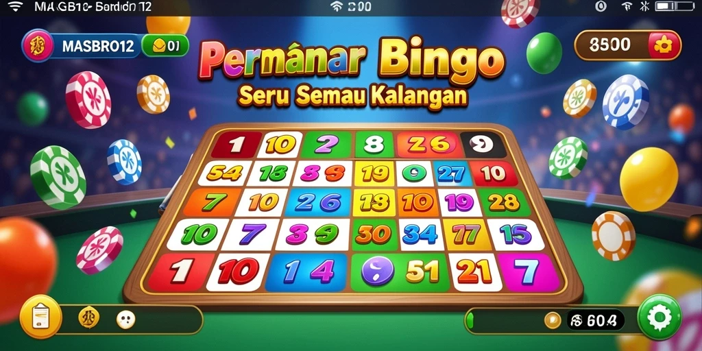 Tampilan gameplay Bingo yang menarik di MASBRO12.