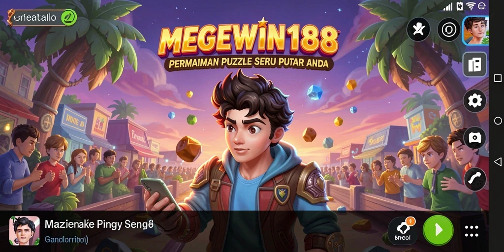 Tampilan gameplay seru dari MEGEWIN188 yang menantang otak.