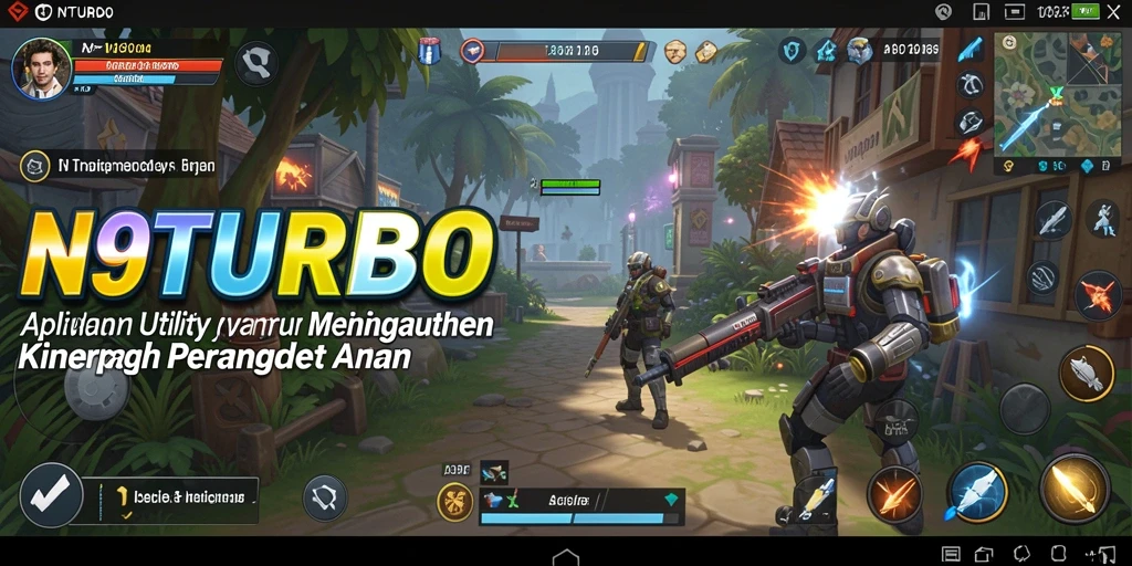 Tampilan antarmuka utama N9TURBO dengan fitur optimisasi.