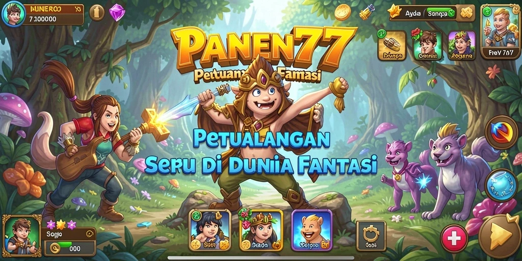 Tampilan menarik dari gameplay RPG di PANEN77.