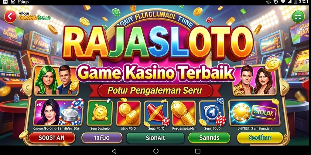 Tampilan menakjubkan dari gameplay RAJASLOTO yang seru.