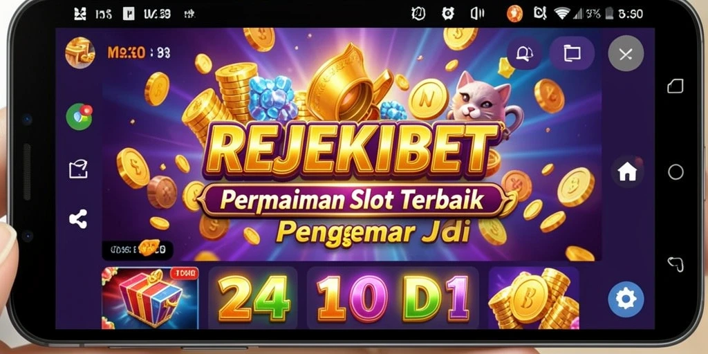Tampilan gameplay menarik dari REJEKIBET yang penuh warna.