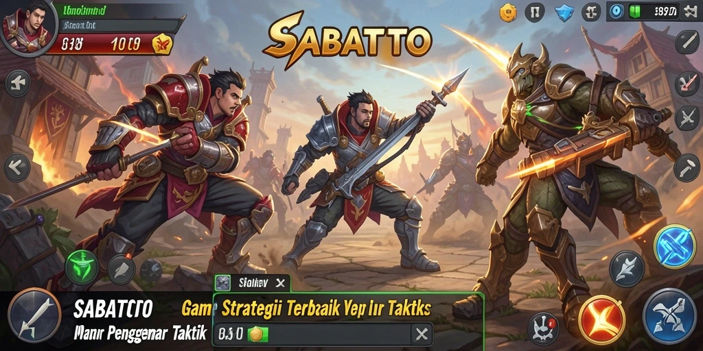 Tampilan grafis menakjubkan dari gameplay SABATOTO yang strategis.