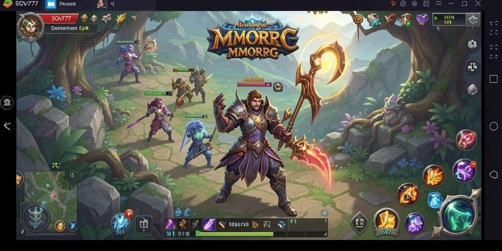 Screenshot gameplay SOV777 yang menampilkan pertempuran seru dan grafis menawan.
