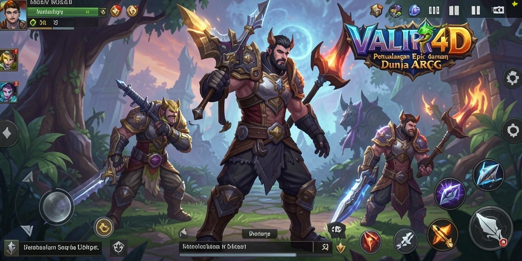 Screenshot utama VALIR4D menampilkan aksi seru gameplay ARPG.